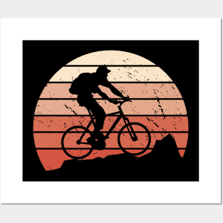 Pedal & Sunset Silhouette Posters and Art